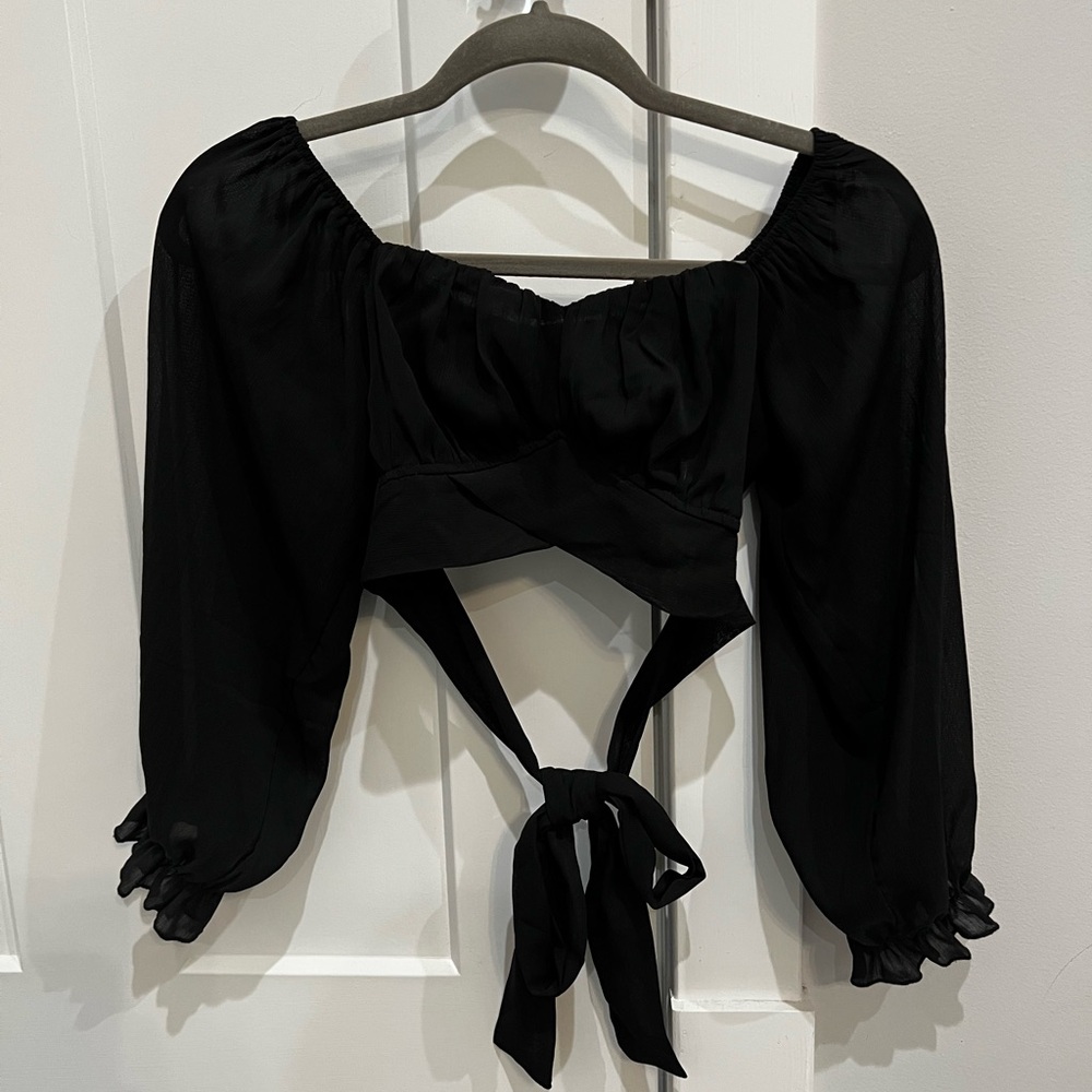 Off the shoulder crop top